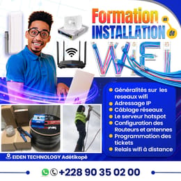 FORMATION EN INSTALLATION DE WIFI POUR LA VENTE