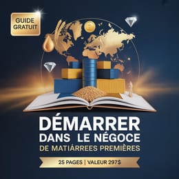 🌍 GUIDE GRATUIT : Comment Démarrer dans le Négoce de Matières Premières