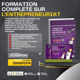 Packs Formations importation, Créations de contenu et Fournisseur