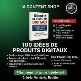 100 Idées de Produits Digitaux Rentables