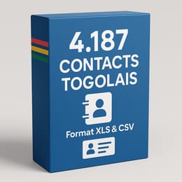 4187 contacts +228 pour vos ciblages 100% togo, gains de temps, campagnes SMS,  WhatsApp et Telegram