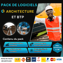Pack complet de logiciels architecture et BTP