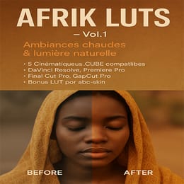Lut Afrikan (photoshop, première pro, davinci, capcut)