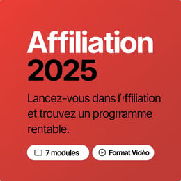 Affiliation 2025 – Génère tes premières commissions en ligne