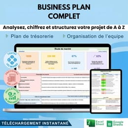 BUSINESS PLAN | Stratégie, Étude de marché, Marketing, Communication et Finances