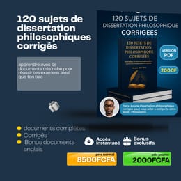 120 sujets de dissertation philosophiques  corrigés