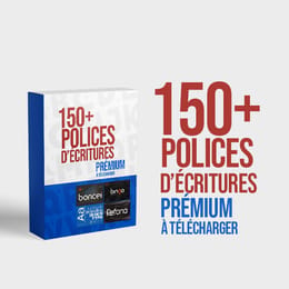 150+ POLICES D'ECRITURES POUR GRAPHISTE