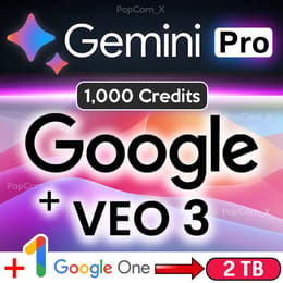 Google AI Gemini PRO-12 MONTHS-VEO3-2TB-PRIVATE ACCOUNT