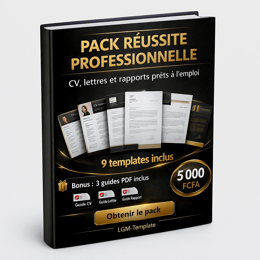 Pack Réussite Professionnelle : Décrochez plus d'entretiens avec des documents pros clés en main