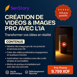 Apprendre à créer des Images Pro et Vidéos publicitaire avec l'IA