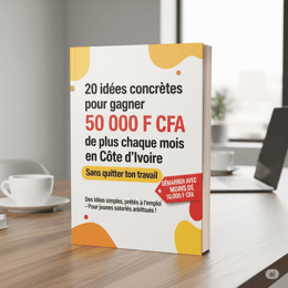 20 idées concrètes pour gagner 50 000 F CFA de plus chaque mois