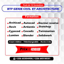 FORMATION COMPLETE EN ARCHICTECTURE, BATIMENTS ET TRAVAUX PUBLICS (BTP)