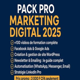 Pack Vidéo Pro – Formation Marketing Digital 2025