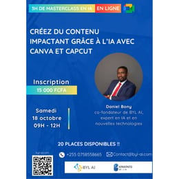 Masterclass en IA: Créez du contenu impactant grâce à l'IA avec CANVA et CAPCUT