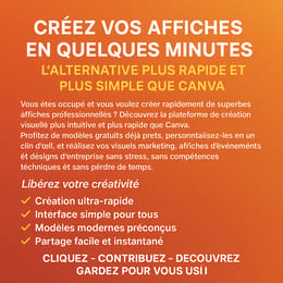 Créez des Affiches PRO et Visuels Marketing Ultra-Rapides : L'Alternative Gratuite mieux que canva