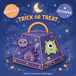 Boîte à Bonbons Halloween - Patron A4 à Découper et Coller [GRATUIT]