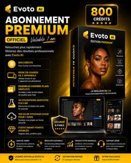 🚀 Abonnement Evoto AI Premium – Valable 1 an 800 crédits