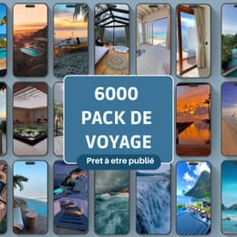 Pack de 6000 vidéo de voyage prêt à être publié