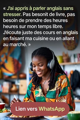 Cours d’anglais 100%  en audios