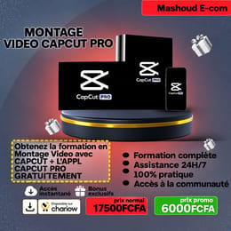 FORMATION EN MONTAGE VIDEO CAPCUT PRO