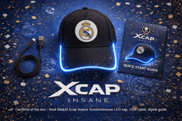 Real Madrid Xcap - Insane - SONO-Luminous Cap for football fans