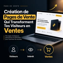 Création de Pages de Vente Qui Transforment Tes Visiteurs en Ventes
