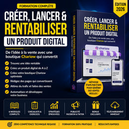 Créer, Lancer & Rentabiliser un Produit Digital + accompagnement