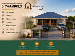 Projet d'une Maison Haut de Gamme de 5 Chambres – Dossier Technique Complet