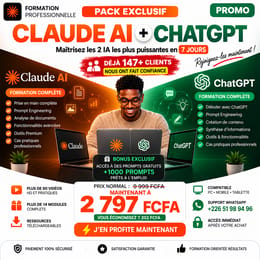 Formation Maitriser Claude AI + ChatGPT de A à Z En 7 JOURS