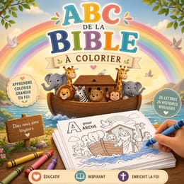26 feuilles de coloriage ABC de la Bible pour les enfants
