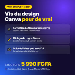 Pack Canvagraphiste Complet : Formation + Guide Logo + Affiches IA