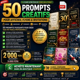 50 Prompts ChatGPT pour Créer des Affiches, Flyers & Invitations Professionnels