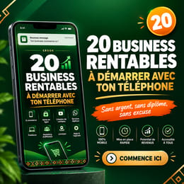 20 Business Rentables à Démarrer avec Ton Téléphone