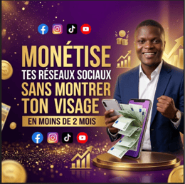 MONÉTISE TES RÉSEAUX SOCIAUX 💸 : Crée-Publie-Monétise sans montrer ton visage