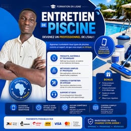 Formation complète en entretien de piscine– Devenez pisciniste en Afrique