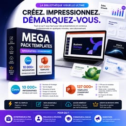 Pack Créatif Pro — 10 000 Infographies & 137 000 Templates PowerPoint Modifiables