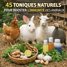 45 TONICQUES NATURELS POUR BOOSTER IMMUNITE DES ANIMAUX