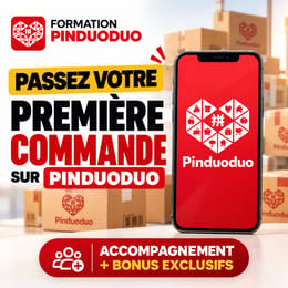 PASSEZ VOTRE PREMIERE COMMANDE SUR PINDUODUO
