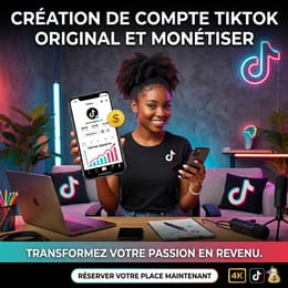 Création de Compte Tiktok Monétisé et Original