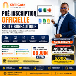 PRÉ-INSCRIPTION OFFICIELLE — SUITE BUREAUTIQUE