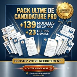 Pack CV Pro + Lettres Persuasives – Obtenez Votre Emploi Rapidement