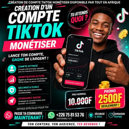 Compte TikTok Monétisé Prêt à Gagne