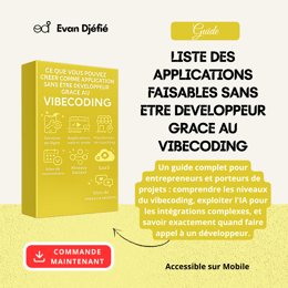 CE QUE VOUS POUVEZ CREER SANS ETRE DEVELOPPEUR GRACE AU VIBECODING