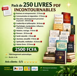 Pack de 250 livres PDF