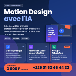 Motion Design Avec L'IA