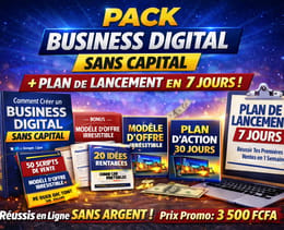 COMMENT CRÉER UN BUSINESS DIGITAL SANS CAPITAL  Guide pratique pour générer tes premiers revenus