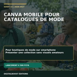 Canva mobile pour catalogues de mode