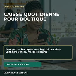 Caisse quotidienne pour boutique