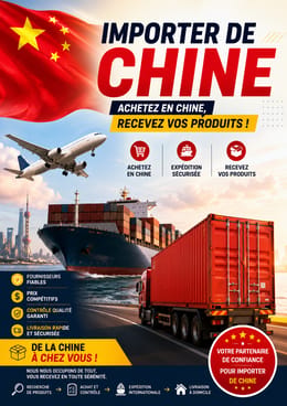 Importation Chine 🇨🇳 en toute sécurité jusqu'à chez vous