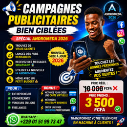 LANCER UNE CAMPAGNE PUBLICITAIRE CIBLÉ AVEC LA NOUVELLE MISE À JOUR ANDROMEDA